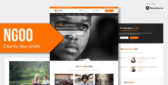 NGOO - 慈善非营利筹款HTML模板