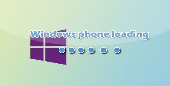 CSS3仿Windows phone加载动画特效