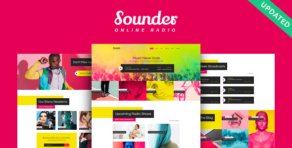 Sounder - Online Radio WordPress Theme