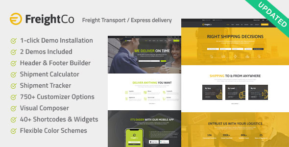 FreightCo - Transportation & Warehousing Theme