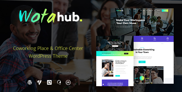 WotaHub - Coworking Space WordPress Theme