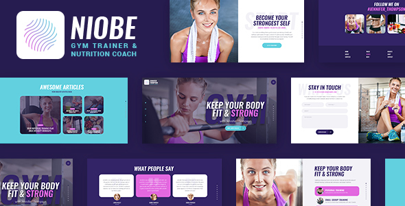 Niobe - A Gym Trainer & Nutrition Coach Theme