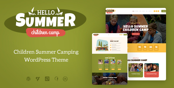 Hello Summer - A Children's Camp WordPress Theme