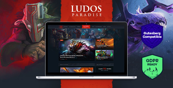 Ludos Paradise - 游戏博客网站模板WordPress主题