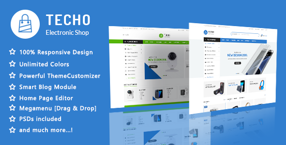 Techo - 极简数码电子PrestaShop 1.7主题