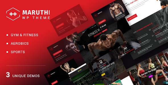 Maruthi Fitness - Fitness Center WordPress Theme