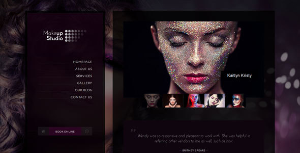 Makeup - 理发化妆美容HTML模板