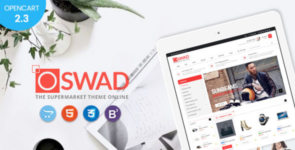 Oswad - 在线超市商店Opencart 2.3主题