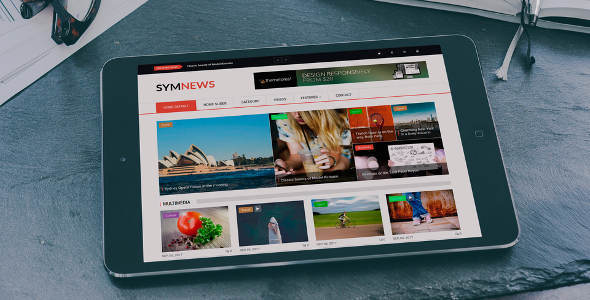 SymNews - 新闻杂志Drupal 8主题