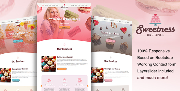 Sweetness - 单页HTML模板