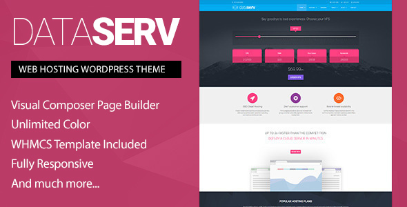 Dataserv - Professional Hosting WordPress Theme