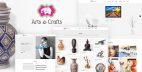 Crafts & Arts - 艺术家作品集网站模板WordPress主题