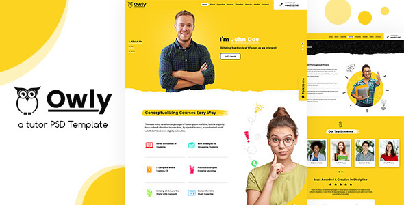  Owly - Instructor PSD Template