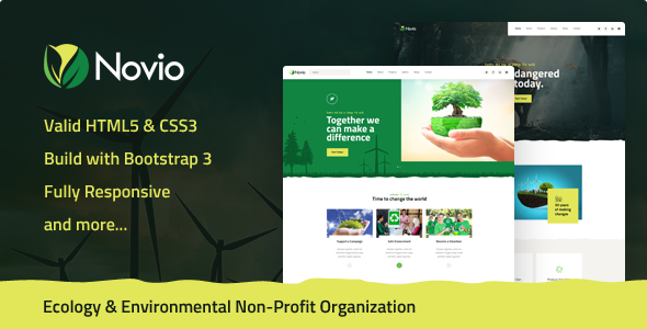Novio - 环境保护HTML5模板