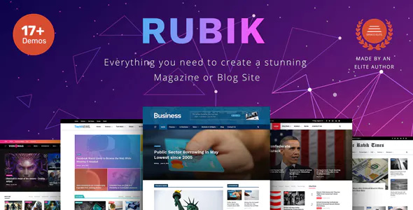 Rubik - 博客杂志网站模板WordPress主题