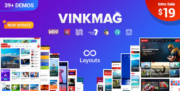 Vinkmag - 创意报纸杂志网站模板WordPress主题