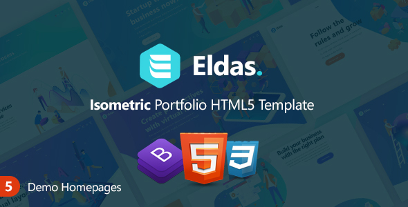 Eldas - 作品展示HTML5模板