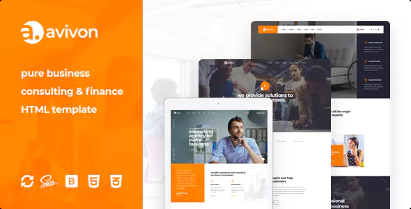 Avivon - 商业金融咨询HTML5模板