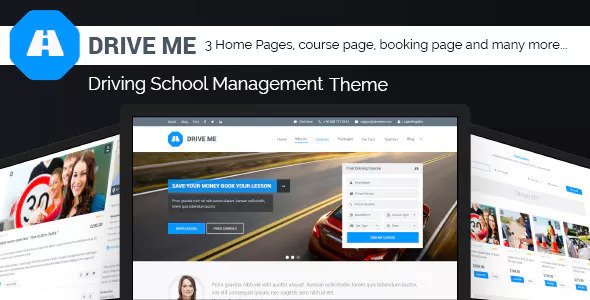 Driveme - Driving School WordPress Theme