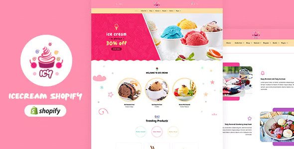 Icy - 冰淇淋甜品Shopify主题
