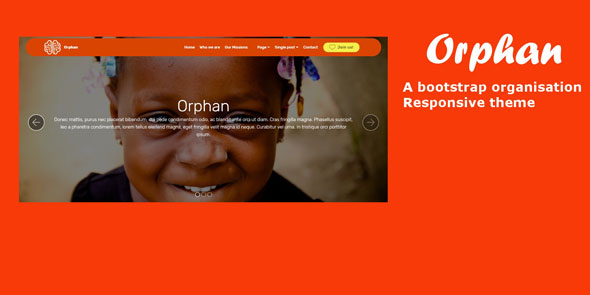 Orphan - Bootstrap 儿童公益模板