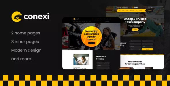  Conexi - Taxi Booking PSD Template