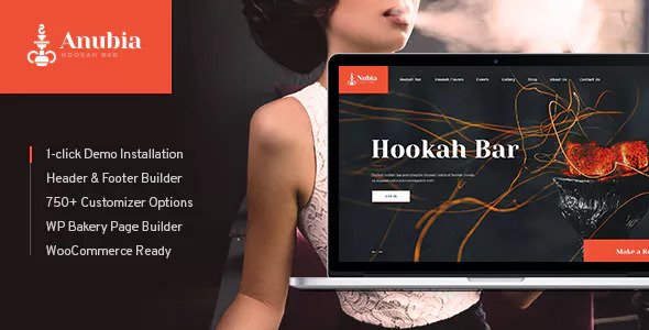 Anubia - Smoking and Hookah Bar WordPress Theme