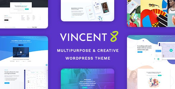 Vincent Eight - Responsive Multipurpose WordPress Theme