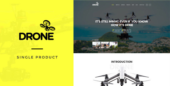Drone - 无人机航模航拍飞行器商店WordPress模板