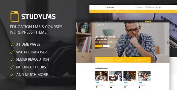 Studylms - 教育学校培训课程网站LMS主题
