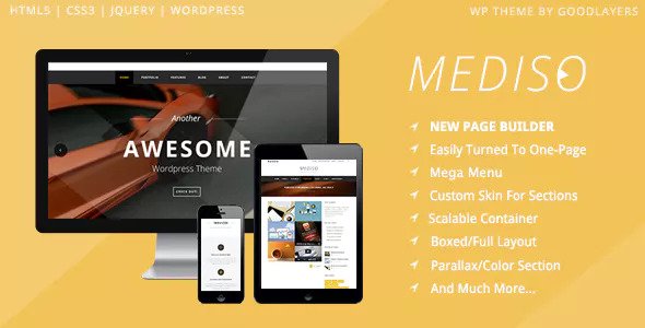 Mediso - 简约单页博客WordPress主题