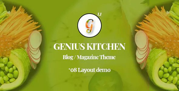 Genius Kitchen - 餐厅美食杂志WordPress模板