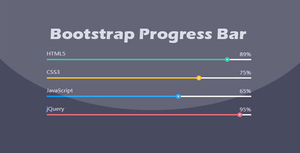 Bootstrap超酷进度条动画UI设计