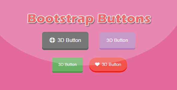 Bootstrap 超酷3D按钮设计效果