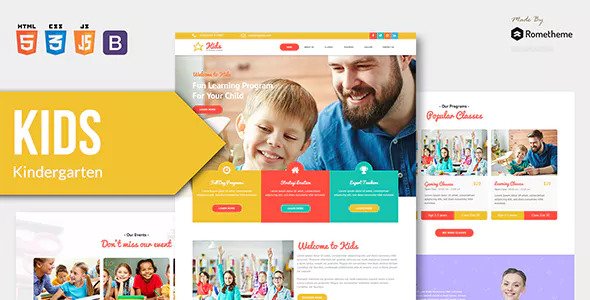 KIDS - 幼儿园儿童保健HTML模板