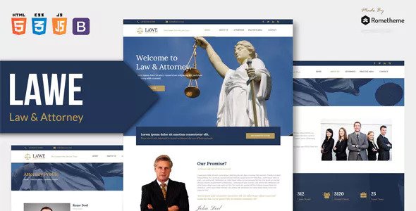 LAWE - 律师律事务所HTML模板