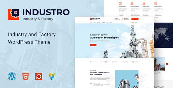 Industro - Industry & Factory WordPress Theme