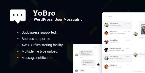 YoBro - WordPress 通知信息私信插件