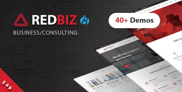 RedBiz - 商业咨询服务Drupal 8主题