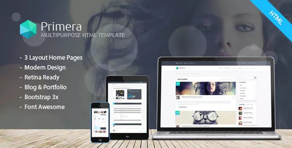 Primera - 商业多用途HTML5模板