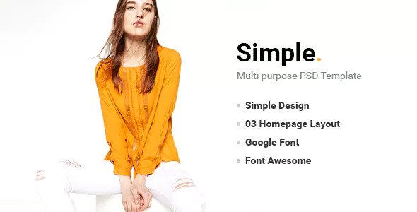 Simple - 简约创意PSD模板
