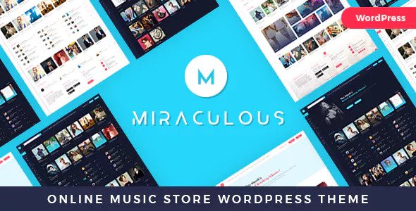 Miraculous - 在线视频音乐商店WordPress汉化主题