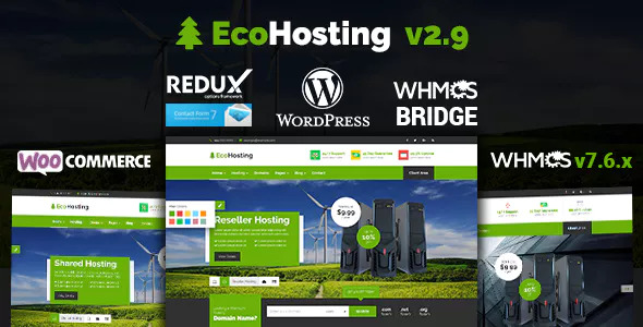 EcoHosting - Responsive Hosting and WHMCS WordPress Theme