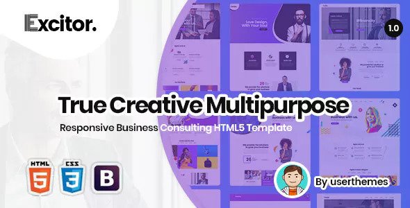 Excitor - 响应式业务咨询HTML5模板