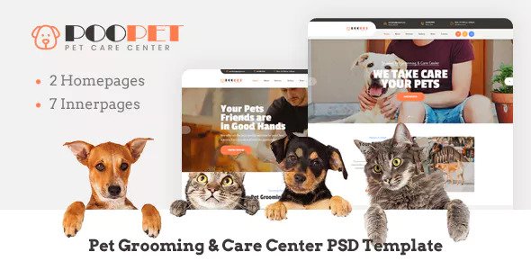  Poppet - Pet beauty care PSD template