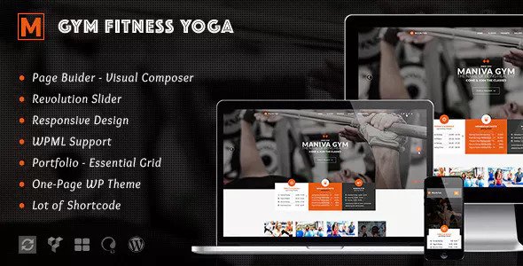 Gym Fitness Yoga - 健身房瑜伽WordPress主题