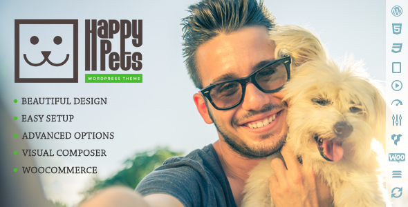 Happy Pets - 宠物用品商店WordPress主题