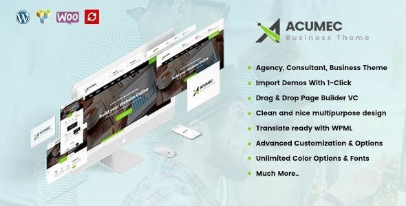 Acumec - 商业多用途WordPress主题