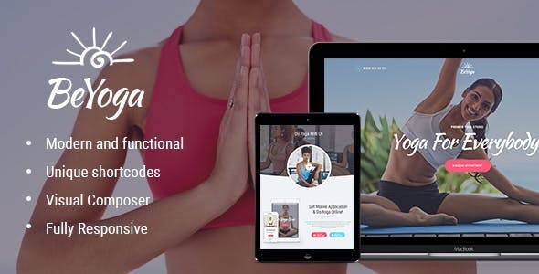 BeYoga - 瑜伽健身美体WordPress模板
