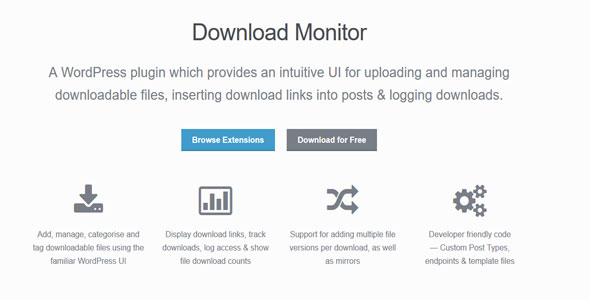  Download Monitor+Extensions file download management plug-in